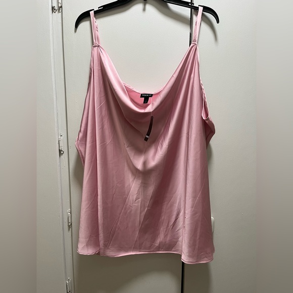torrid Tops - NWT Torrid pink satin cowl-neck cami tank top 4X.